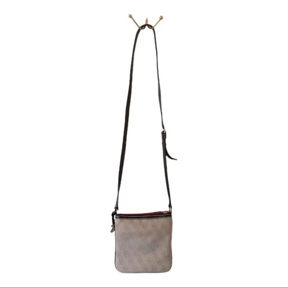 Dooney &‎ Bourke Classic DB Monogram Logo Crossbody Purse